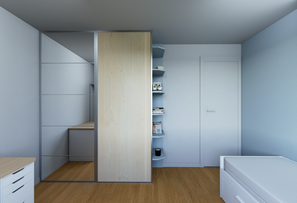 dressing sur mesure vu de loin en photo réalisme