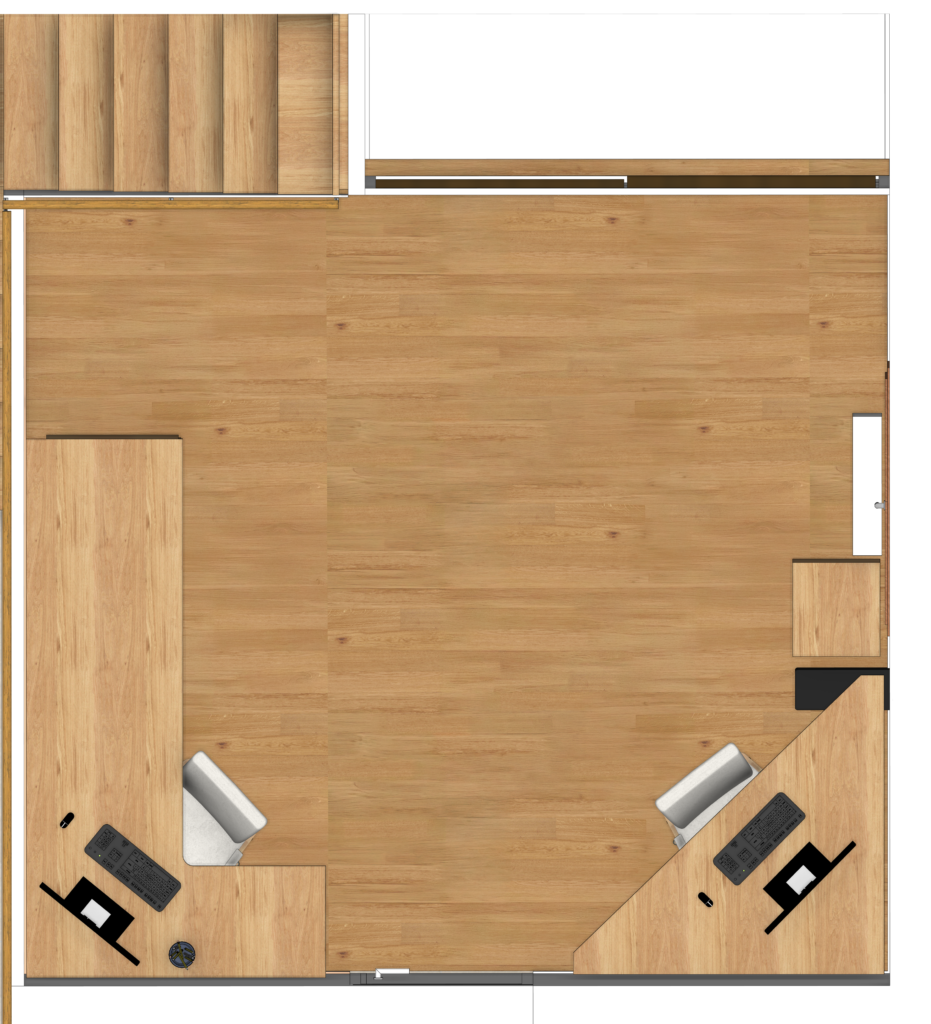 plan d'aménagement du bureau