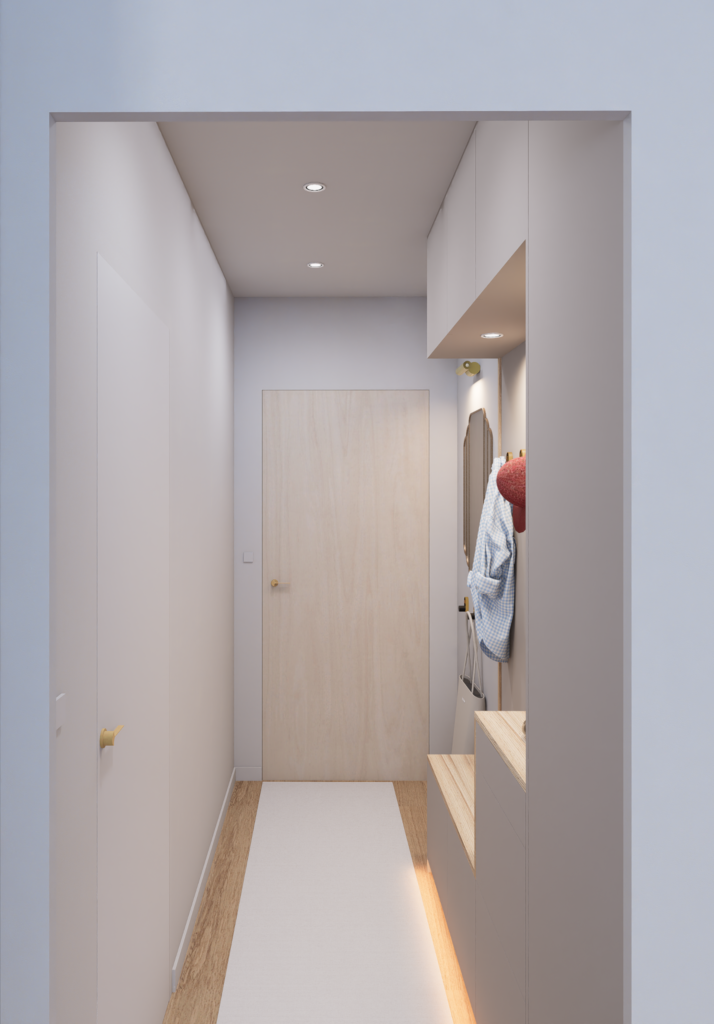 photorealisme entrée couloir