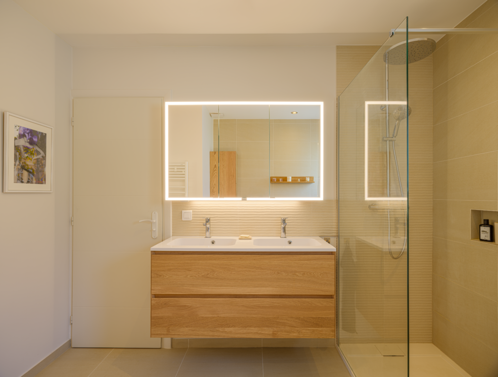 meuble double vasque et meuble miroir